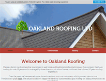 Tablet Screenshot of oaklandroofingltd.co.uk